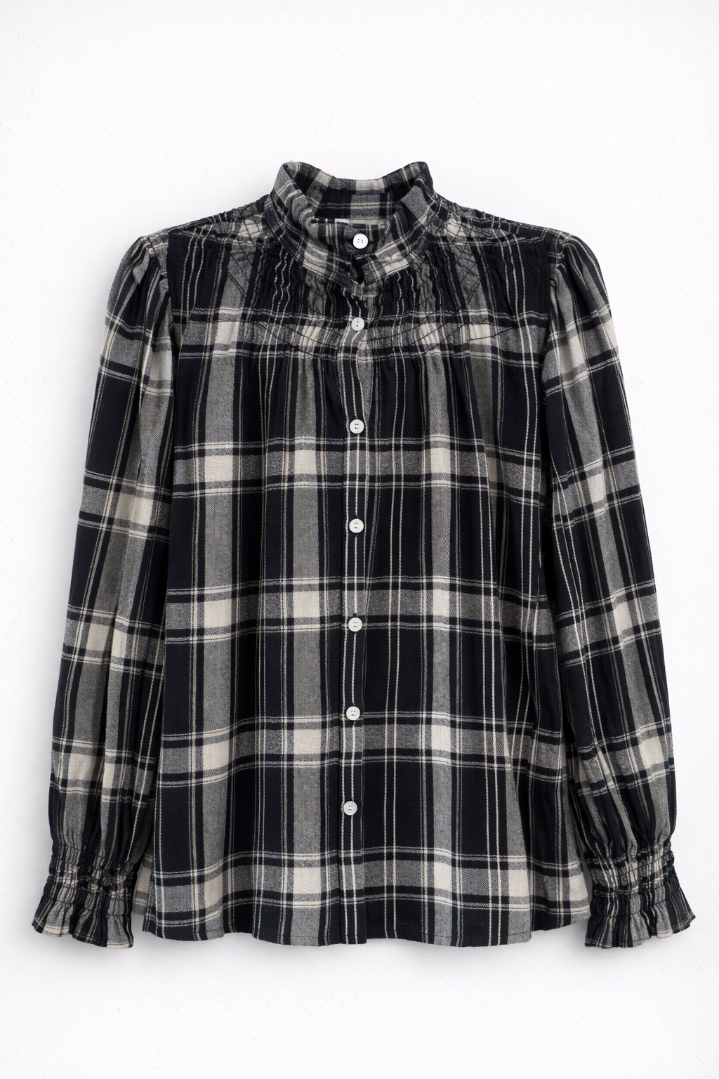 Camisa Agra Cuadros Azul Marino