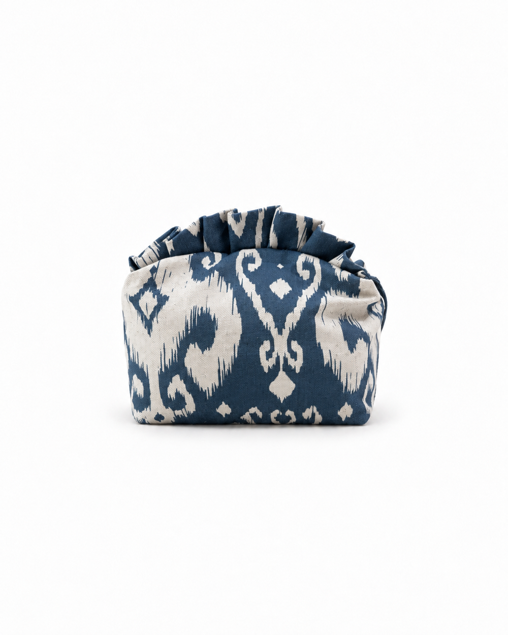 Neceser Pequeño Tapicería Ikat Azul