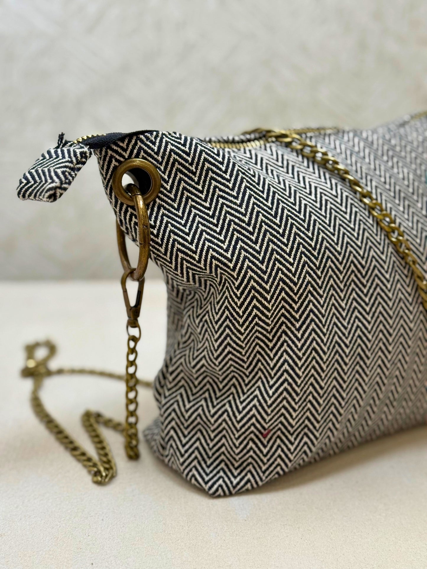 Bolso Ginebra Espiga Negro