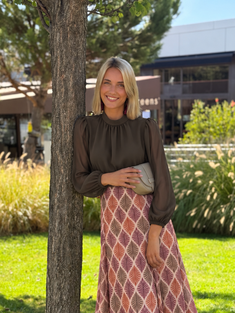 Camisa Amelie Marrón
