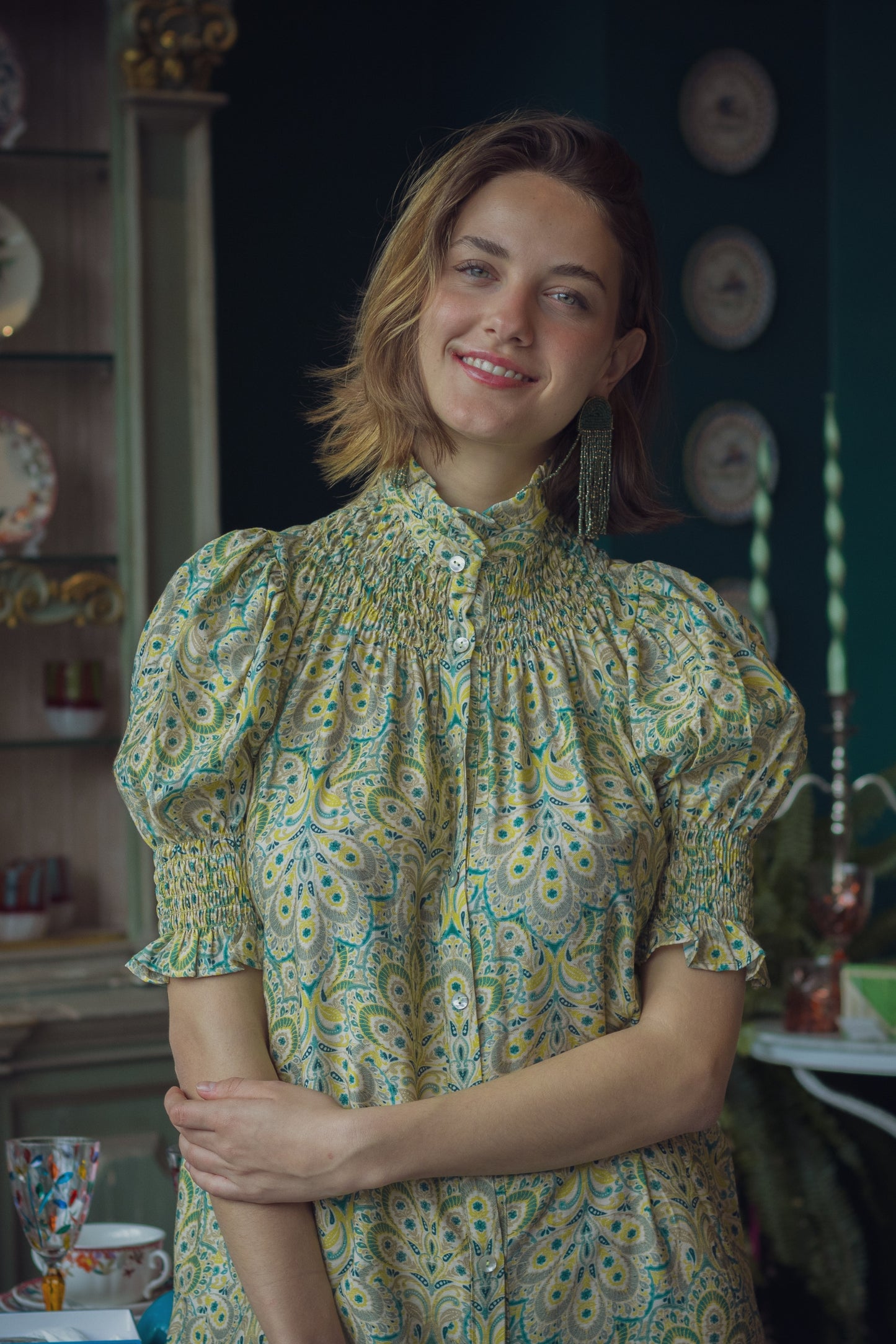 Beatrix Green Shirt