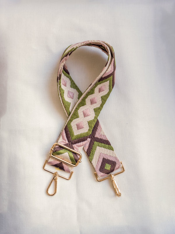 Green, Pink and Brown Strap