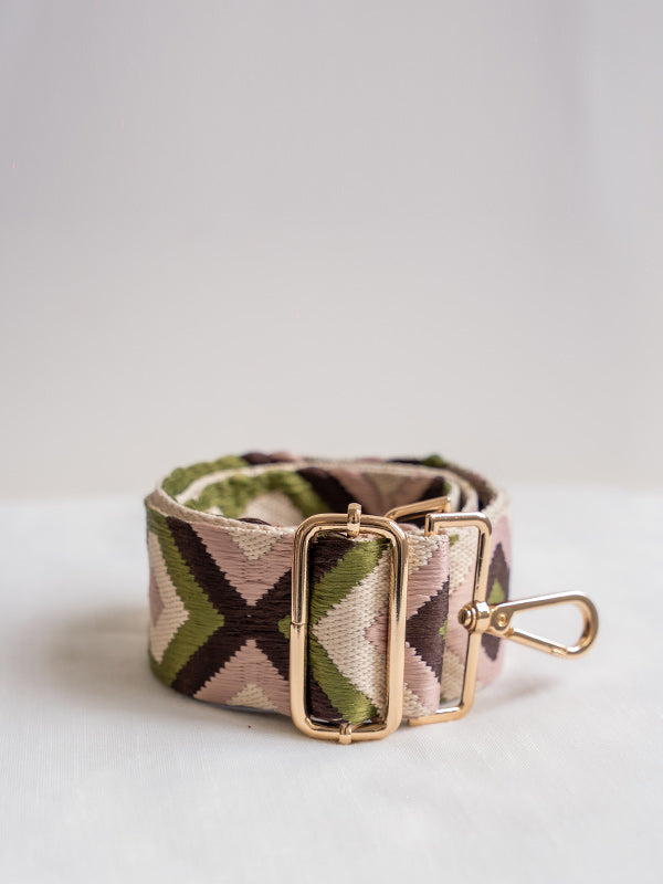 Green, Pink and Brown Strap