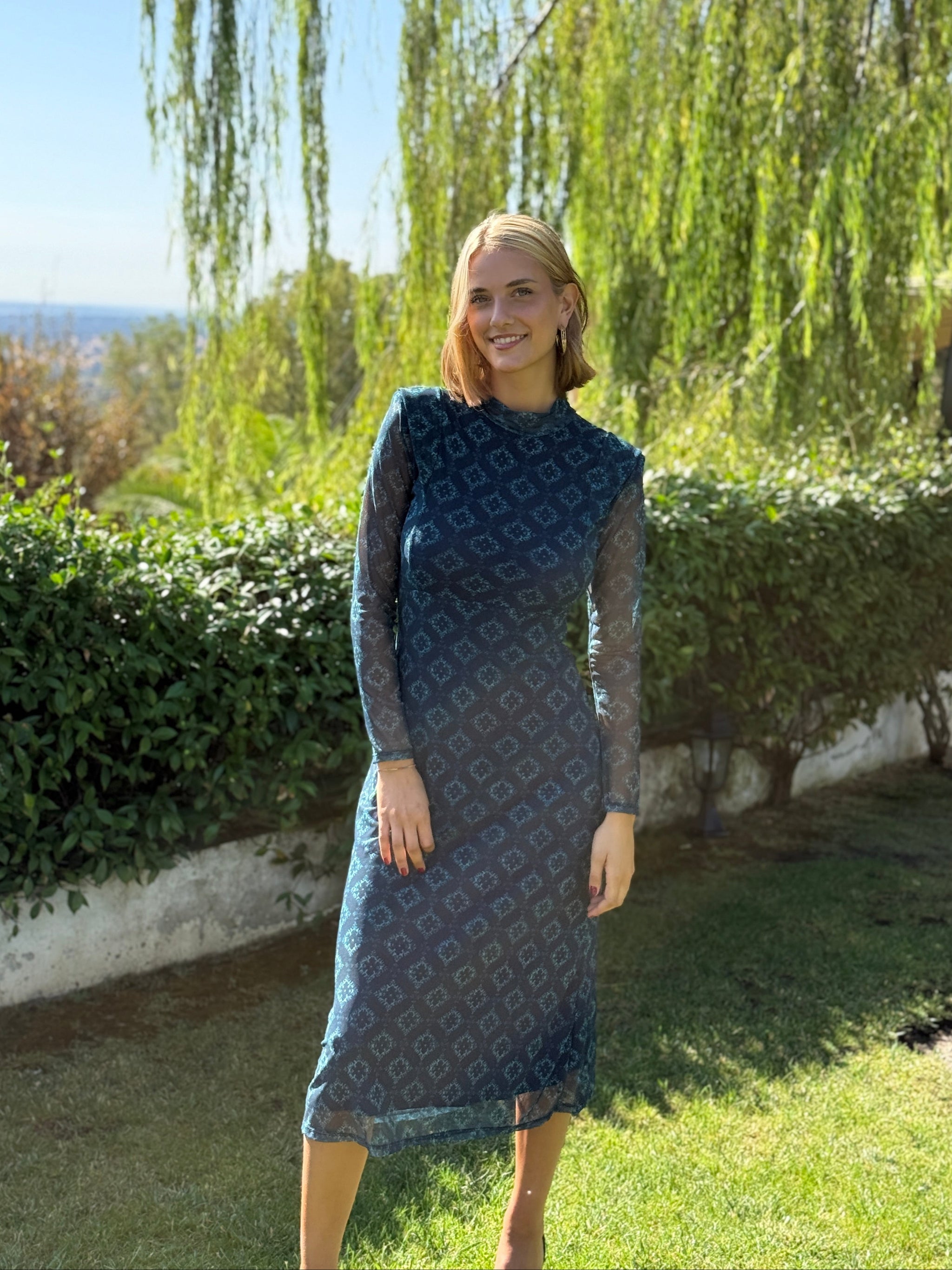 Vestido Jaipur Azul Pavo