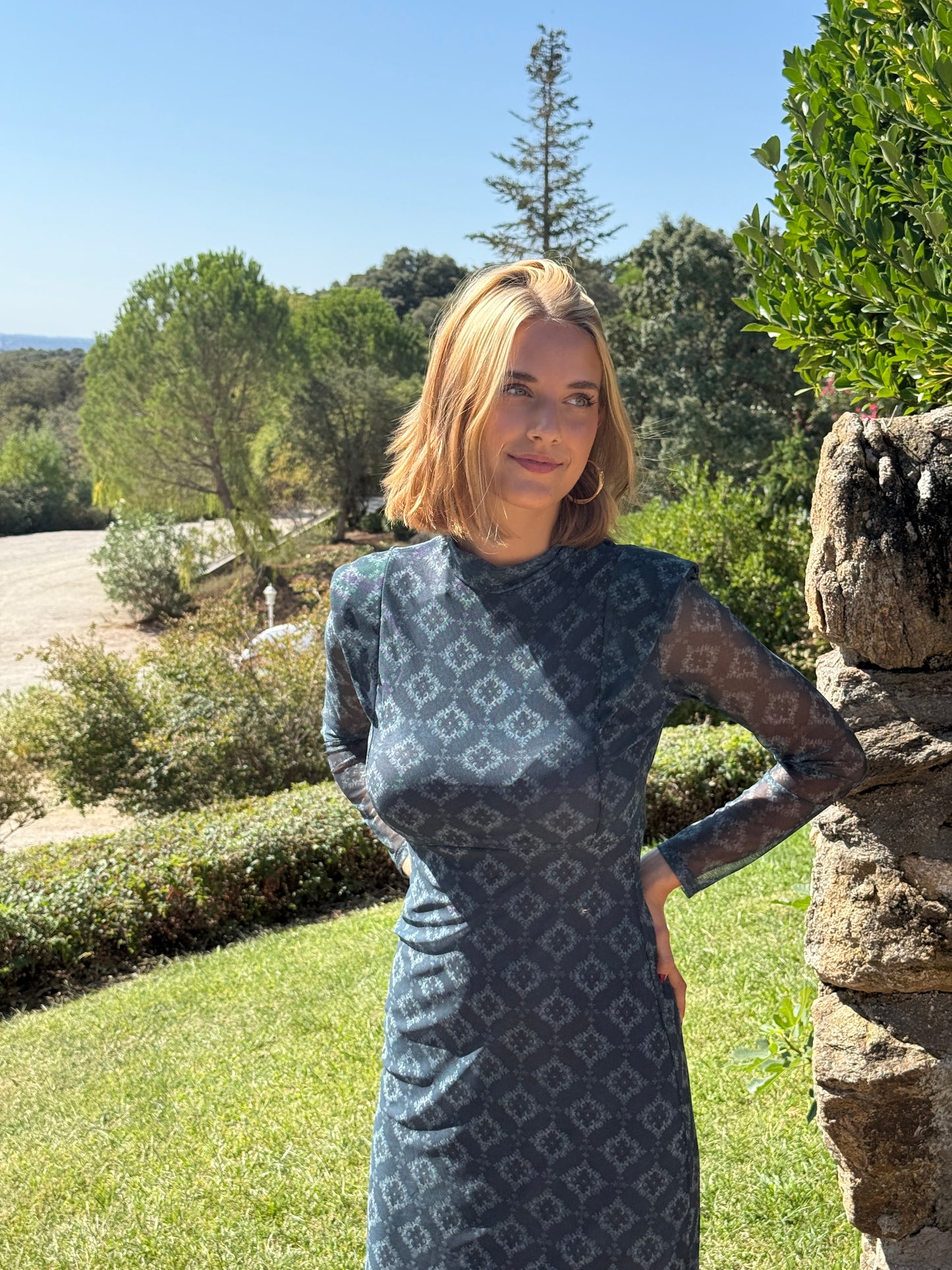 Vestido Jaipur Gris Antracita
