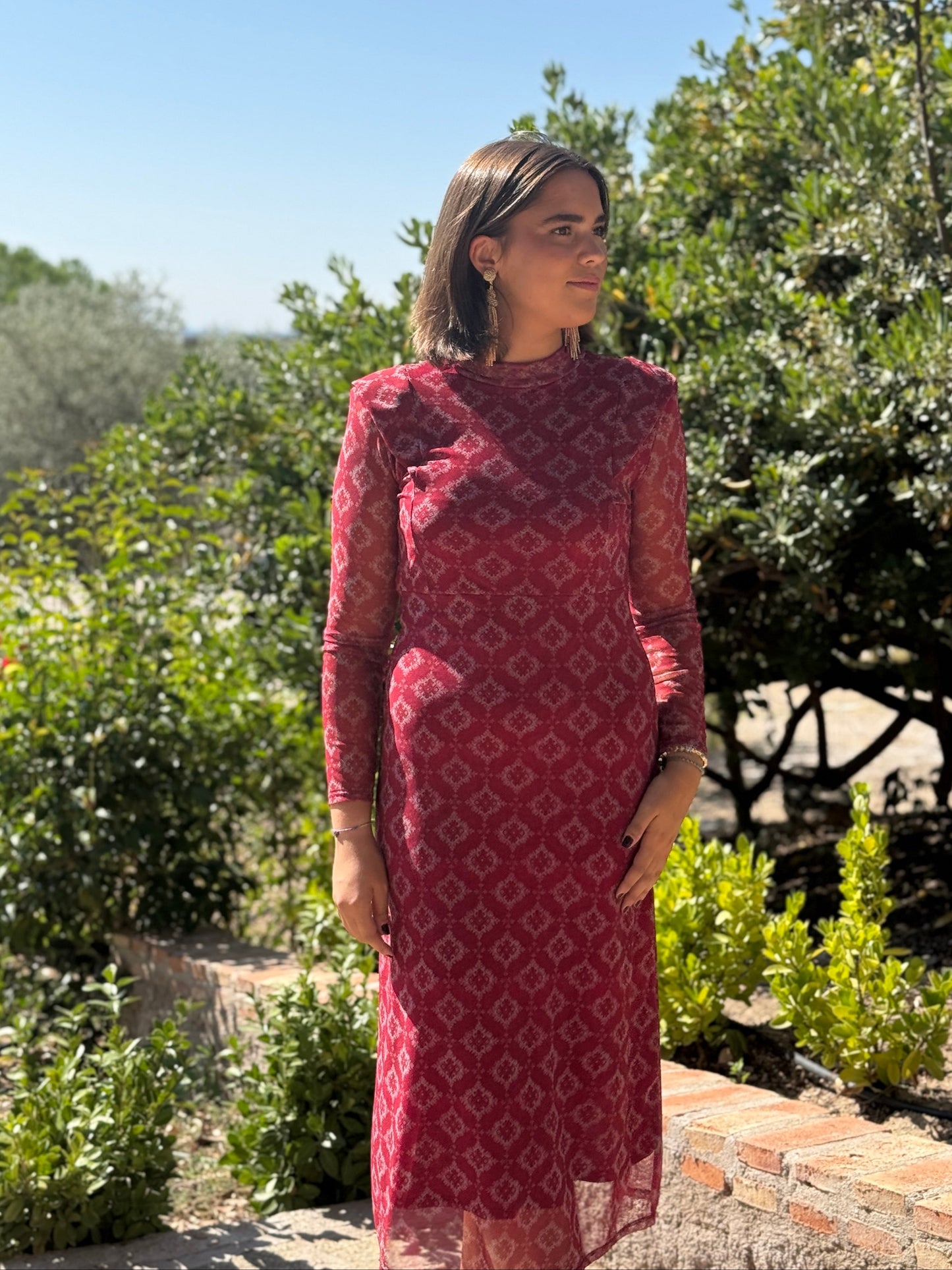 Vestido Jaipur Cereza