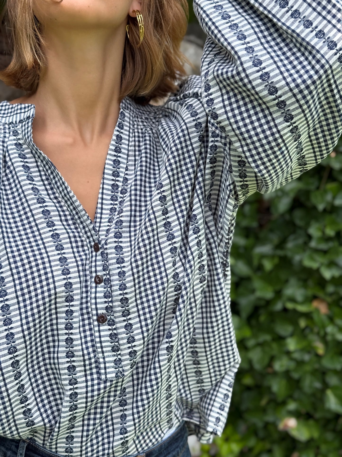Camisa Oversize Azul Marino