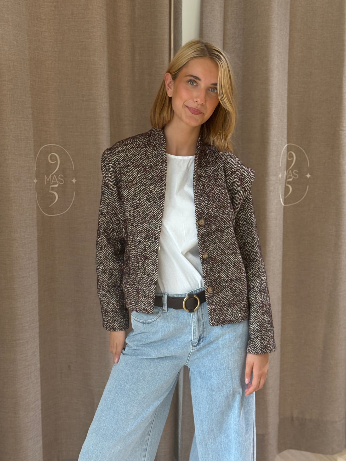 Chaqueta Zahara Burdeos