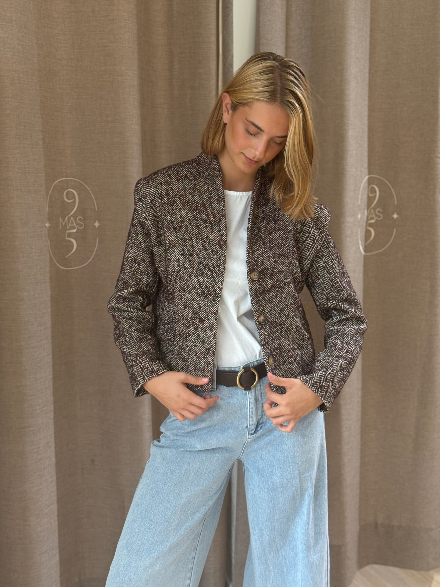 Chaqueta Zahara Burdeos