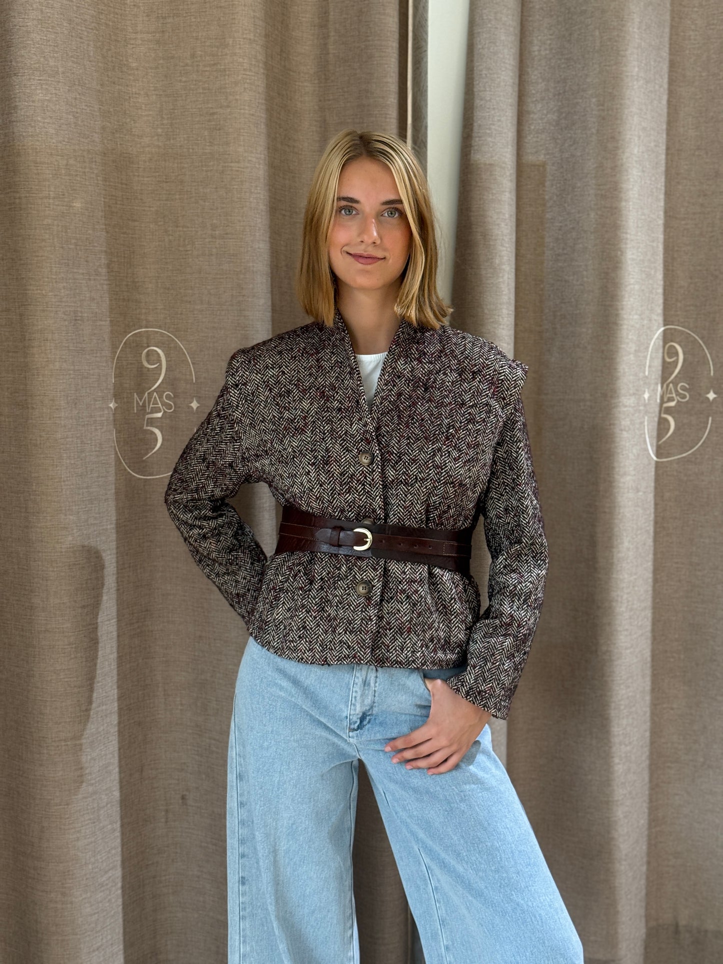 Chaqueta Zahara Burdeos