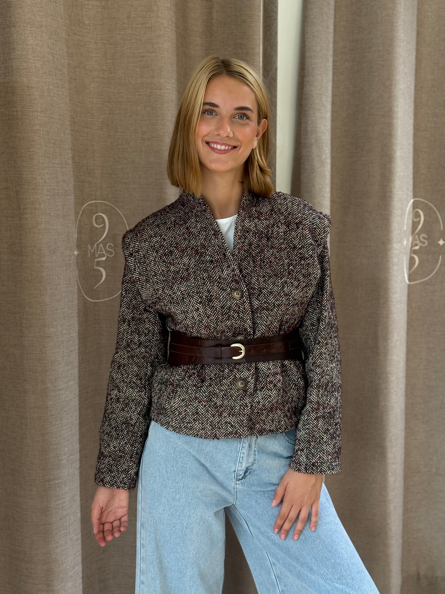 Chaqueta Zahara Burdeos