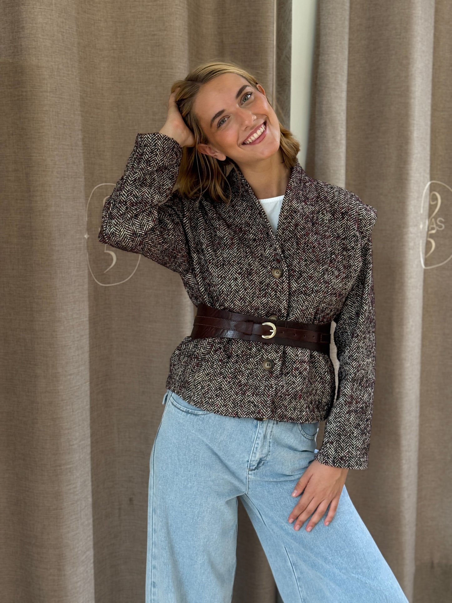 Chaqueta Zahara Burdeos