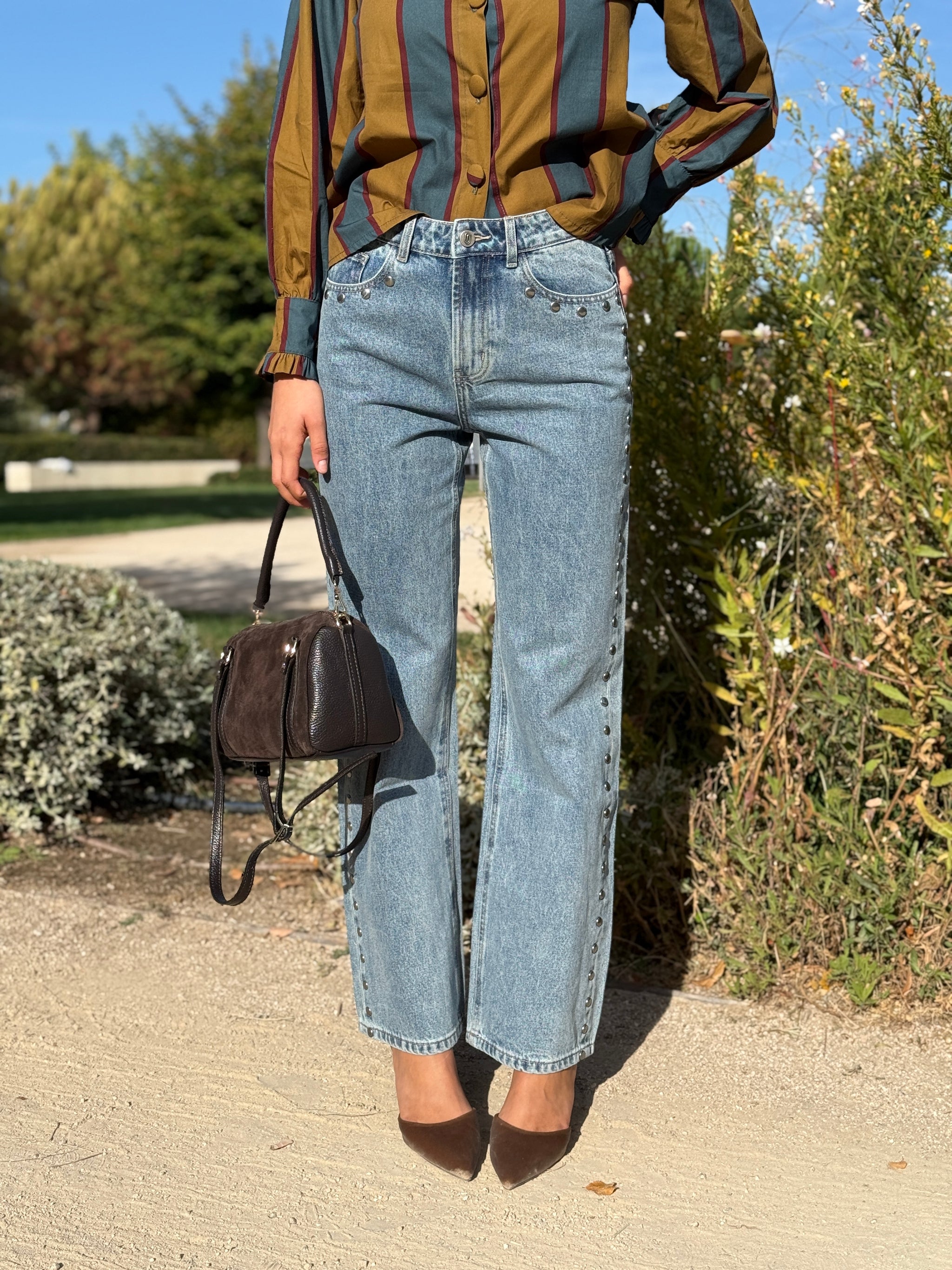 Pantalón Vaquero Tachuelas