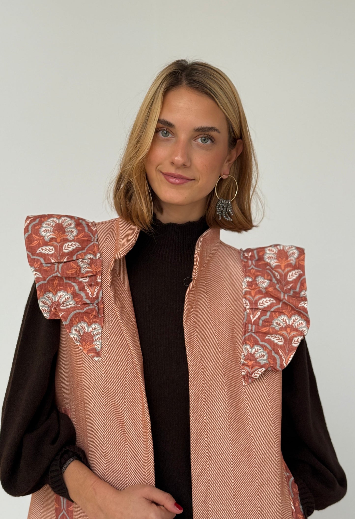 Chaleco 9MÁS5 Espiga Naranja