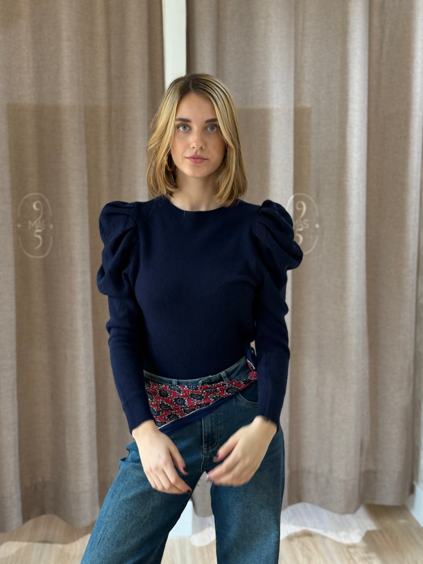 Jersey Abullonado Azul