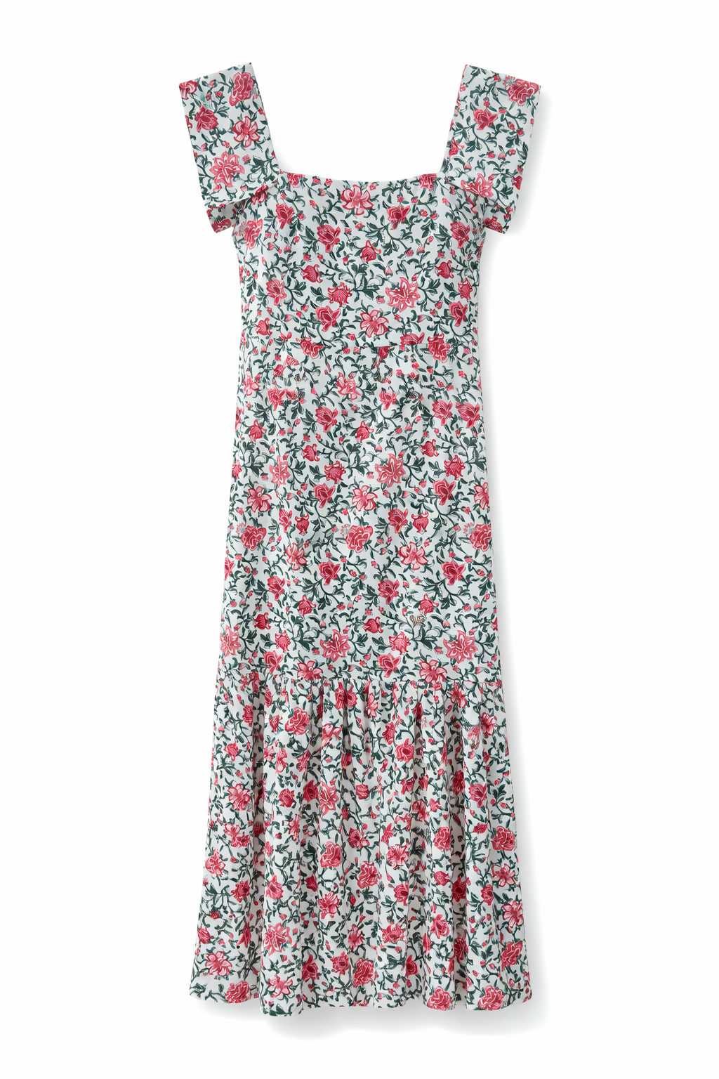 Vestido Campiña Flores Rosa