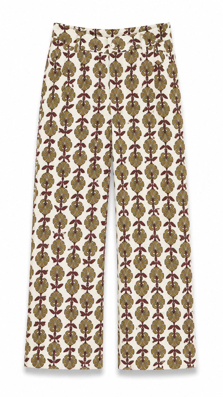 Pantalón Simone Burdeos y Mostaza