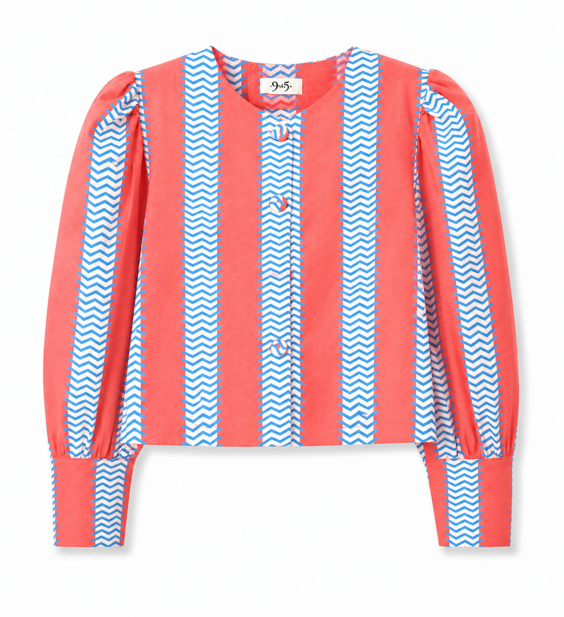 Chaqueta Cannes Rayas Salmón