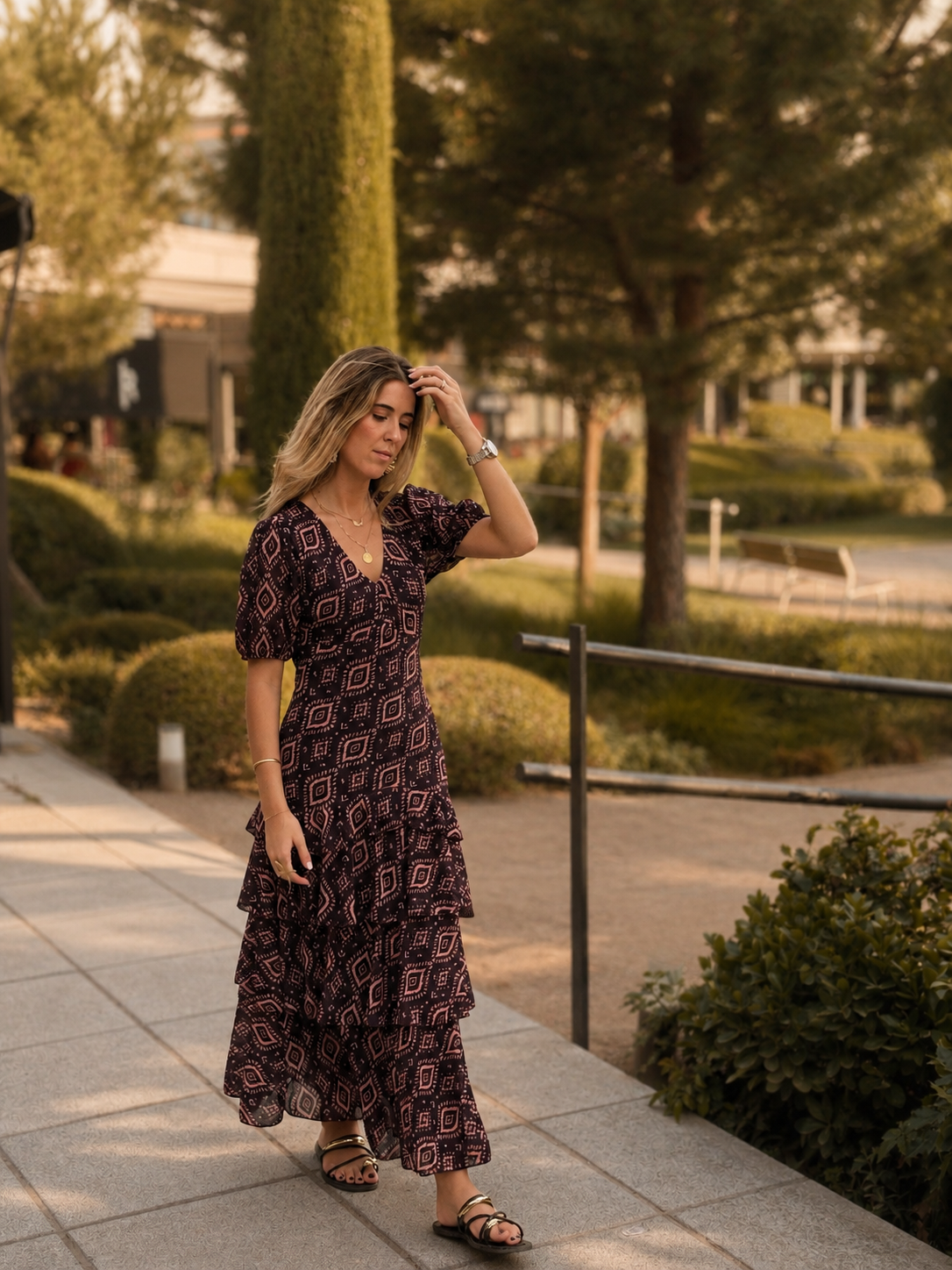 Vestido Positano Berenjena