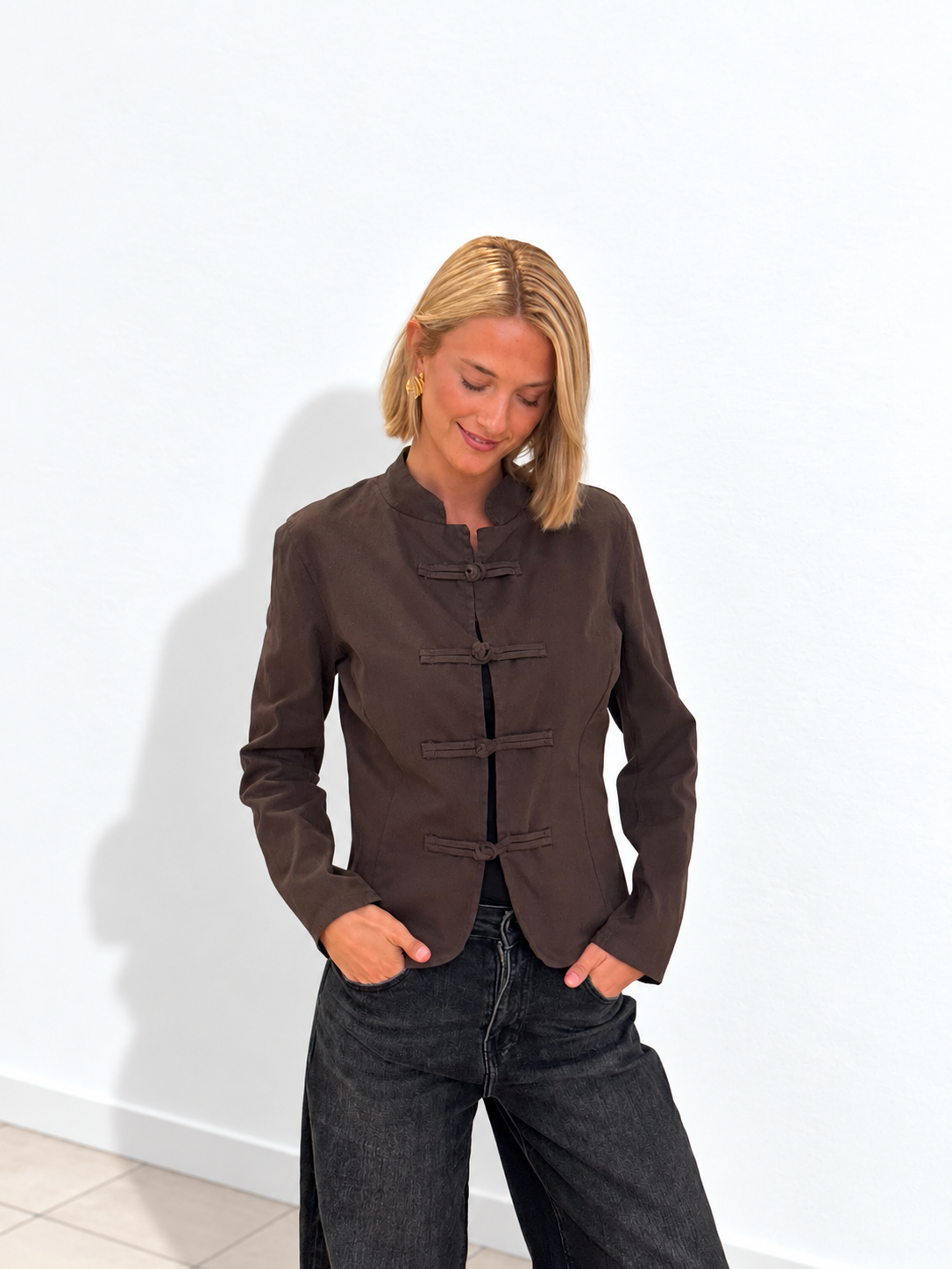 Chaqueta Napoleón Marrón Chocolate