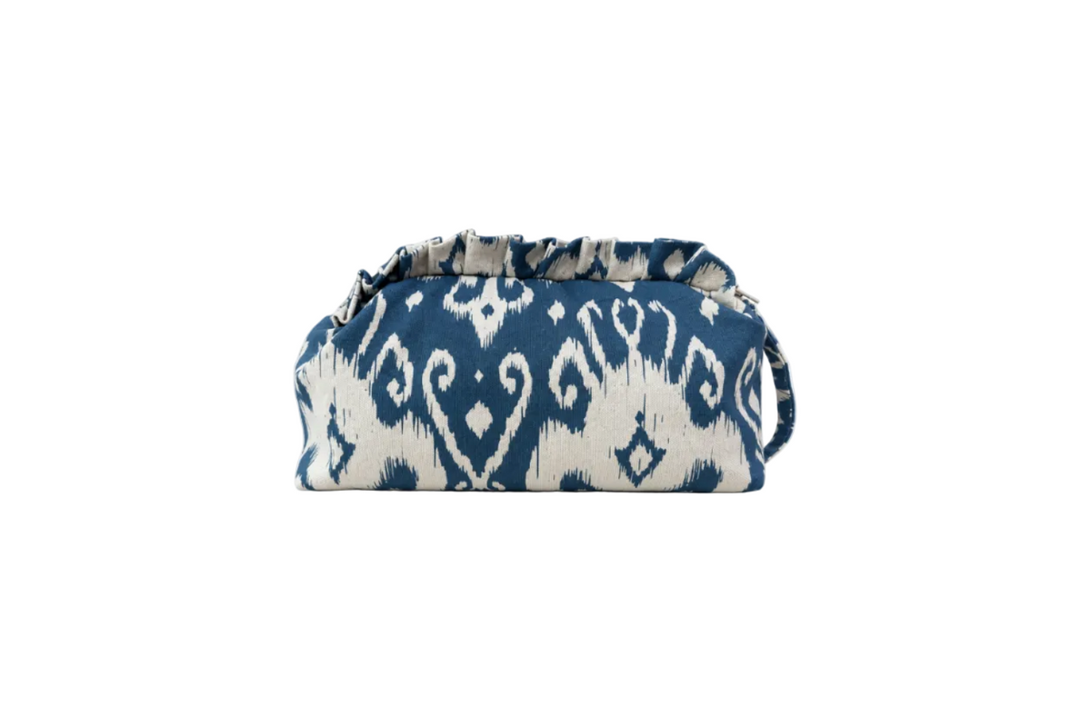 Neceser Grande Tapicería Ikat Azul