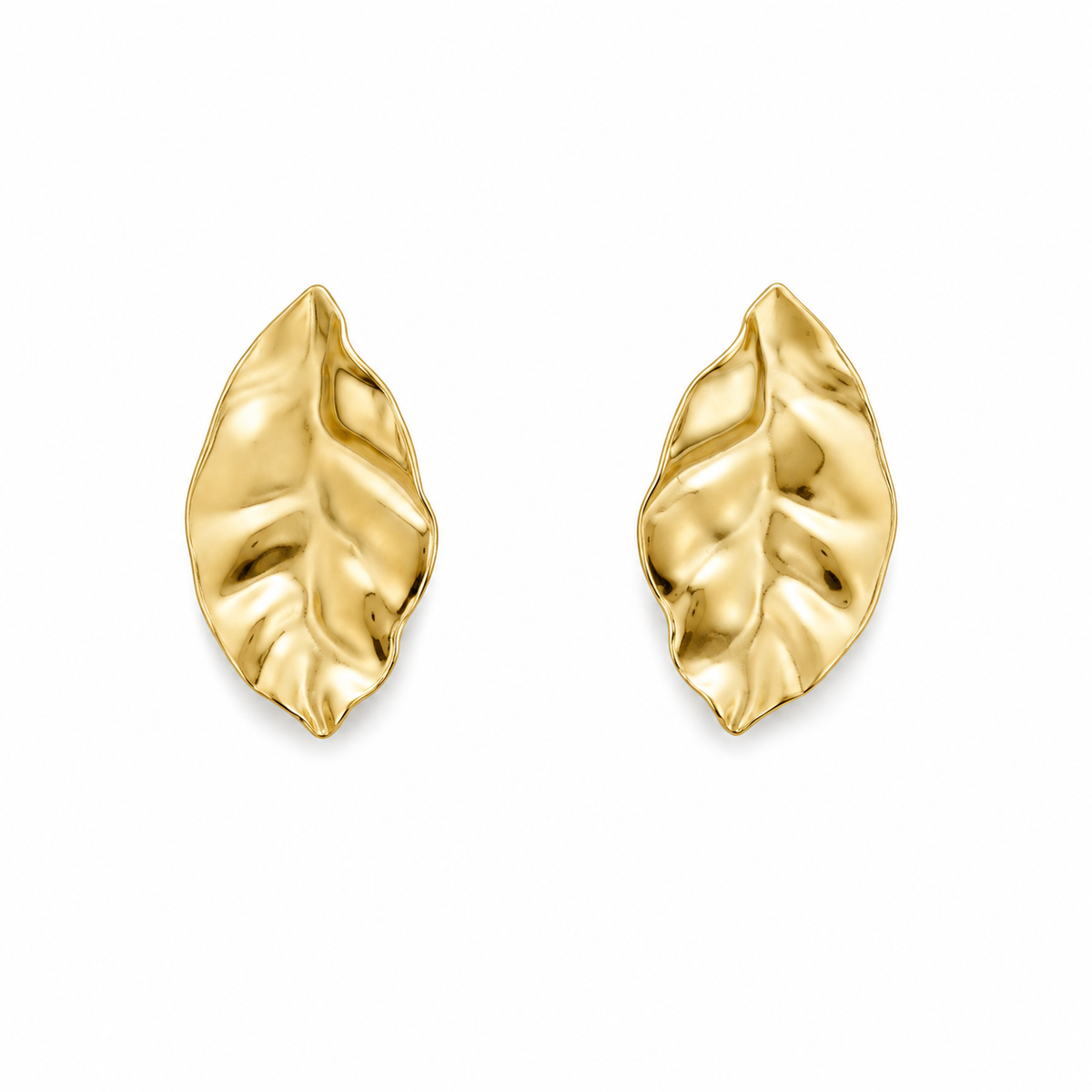Pendientes Hoja Dorados
