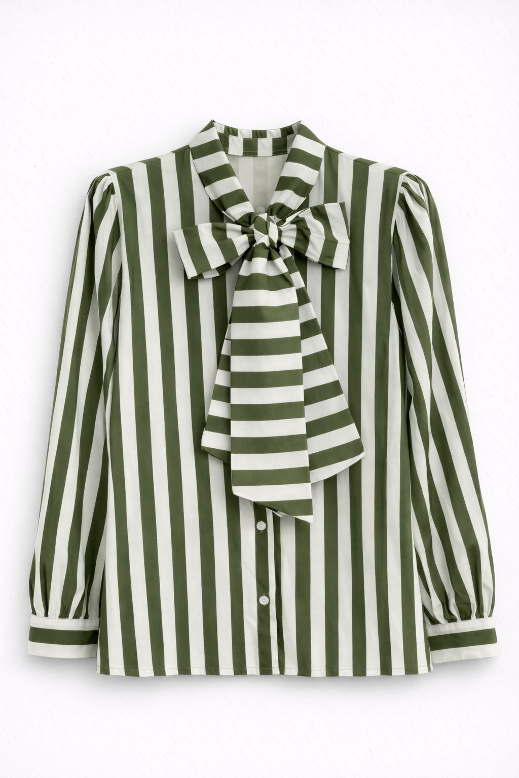 Camisa Lazada Rayas Verdes