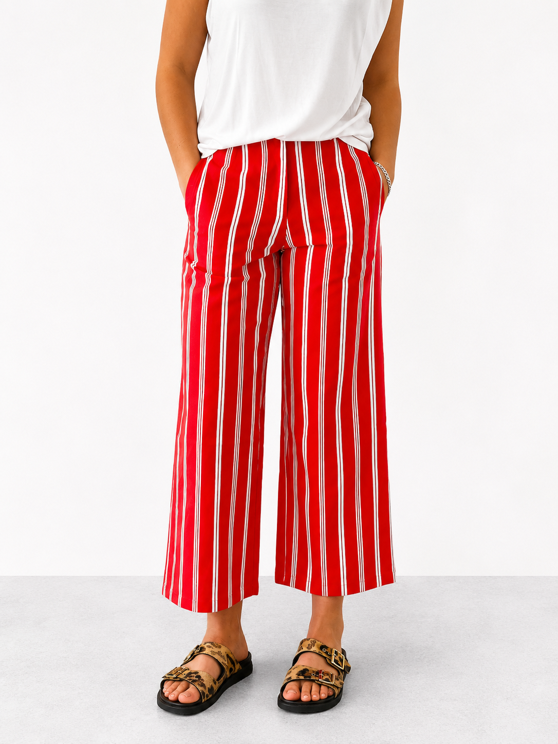 Pantalón Rojo Rayas