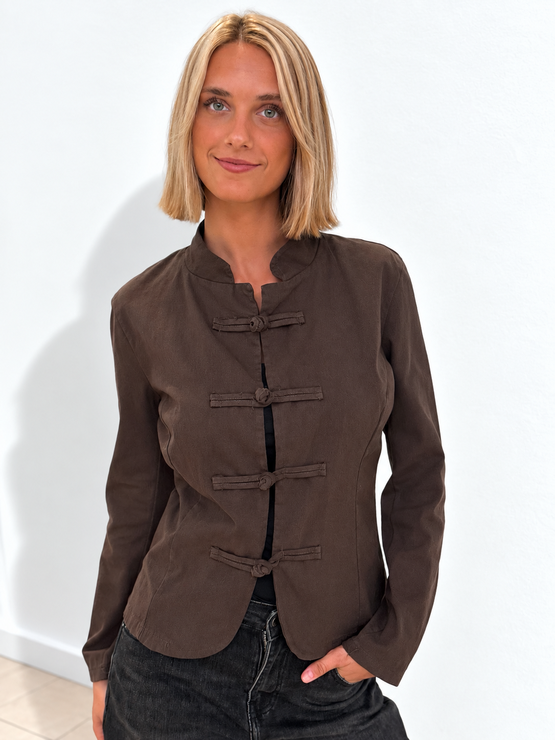Chaqueta Napoleón Marrón Chocolate