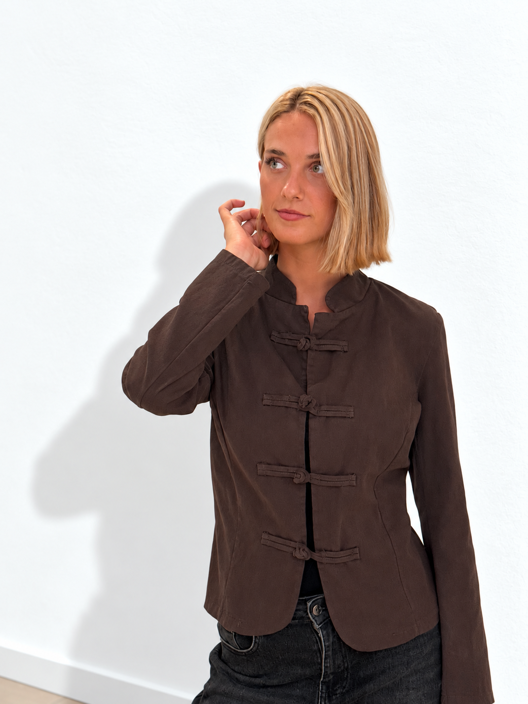 Chaqueta Napoleón Marrón Chocolate