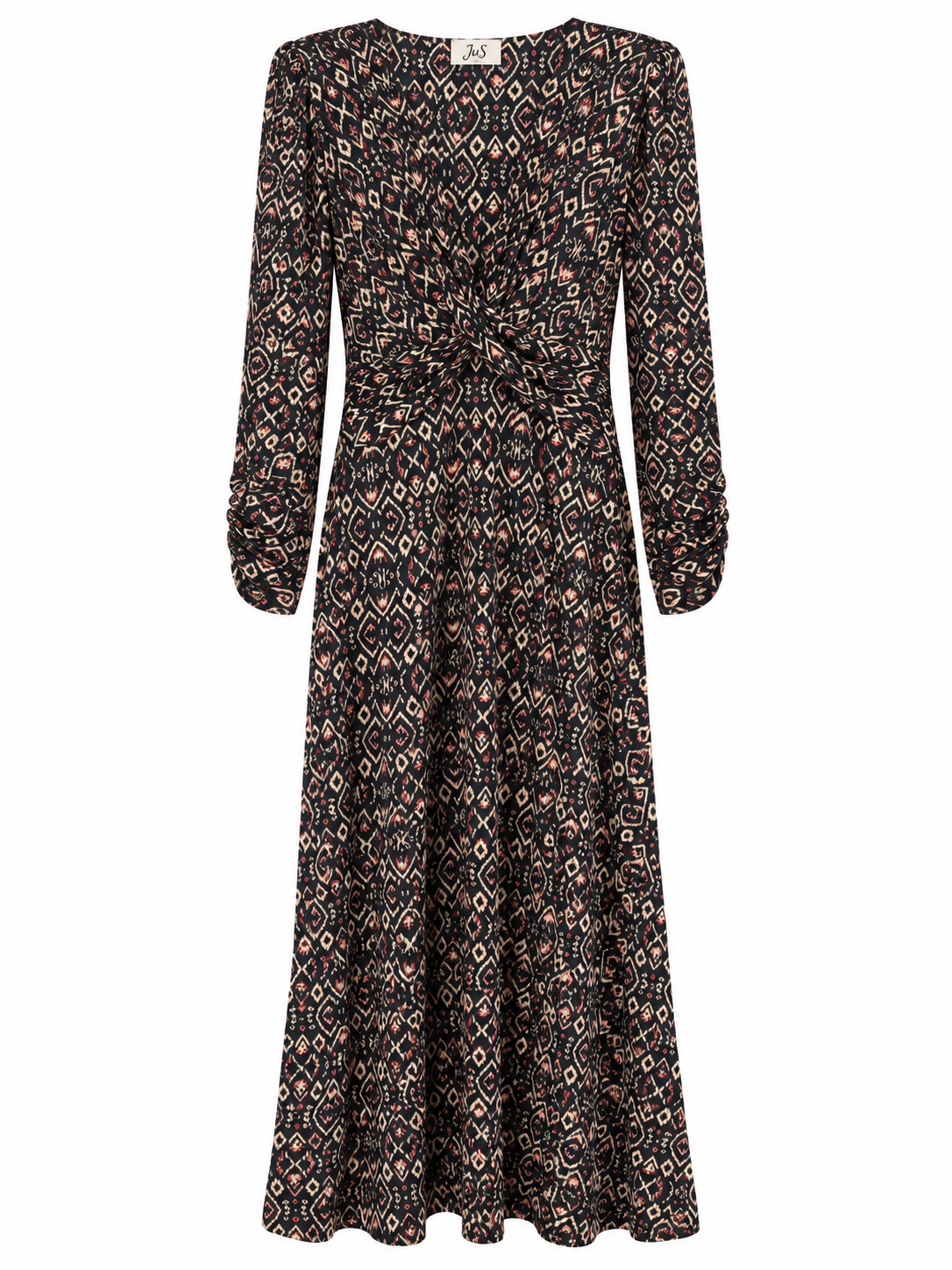 Vestido Adele Étnico Gris