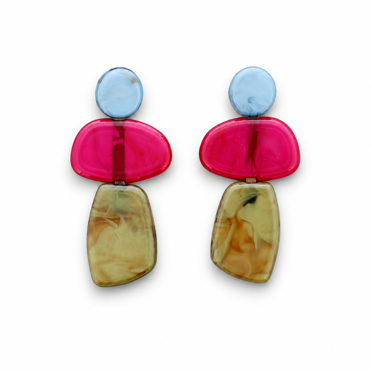Pendientes Resina Turquesa