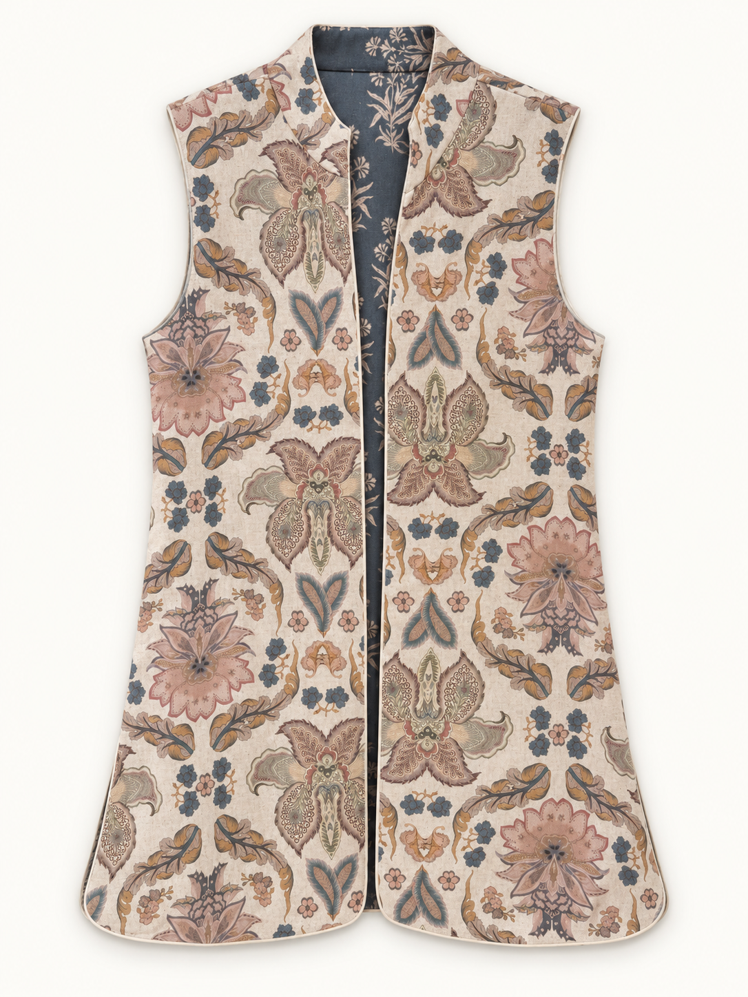 9MÁS5 Green and Rustic Beige Vest