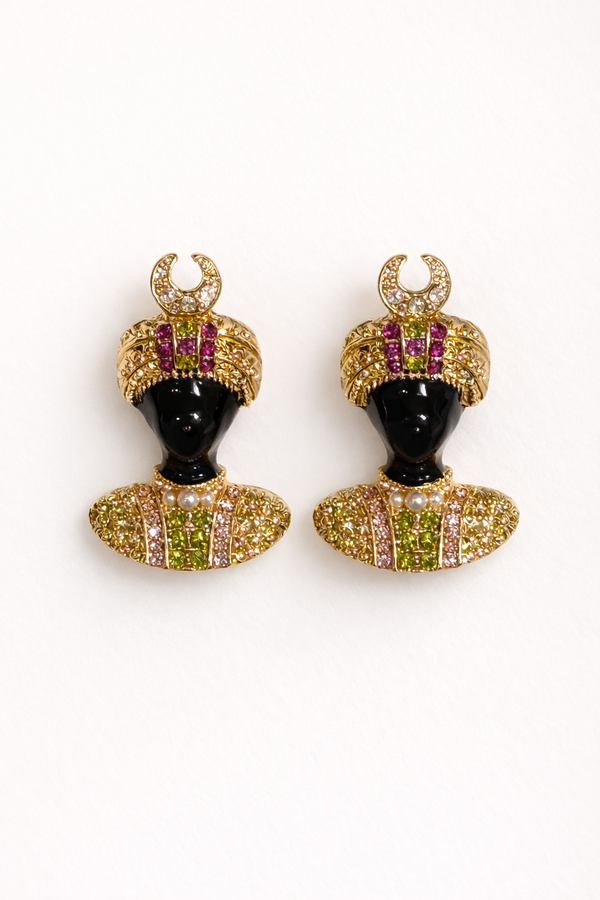 Pendientes Étnicos Busto Africano