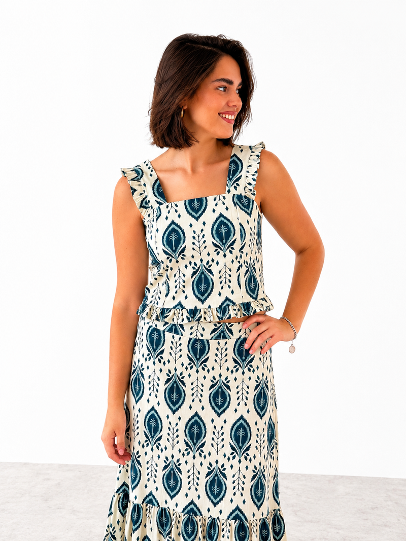 Total Look Ikat Verde