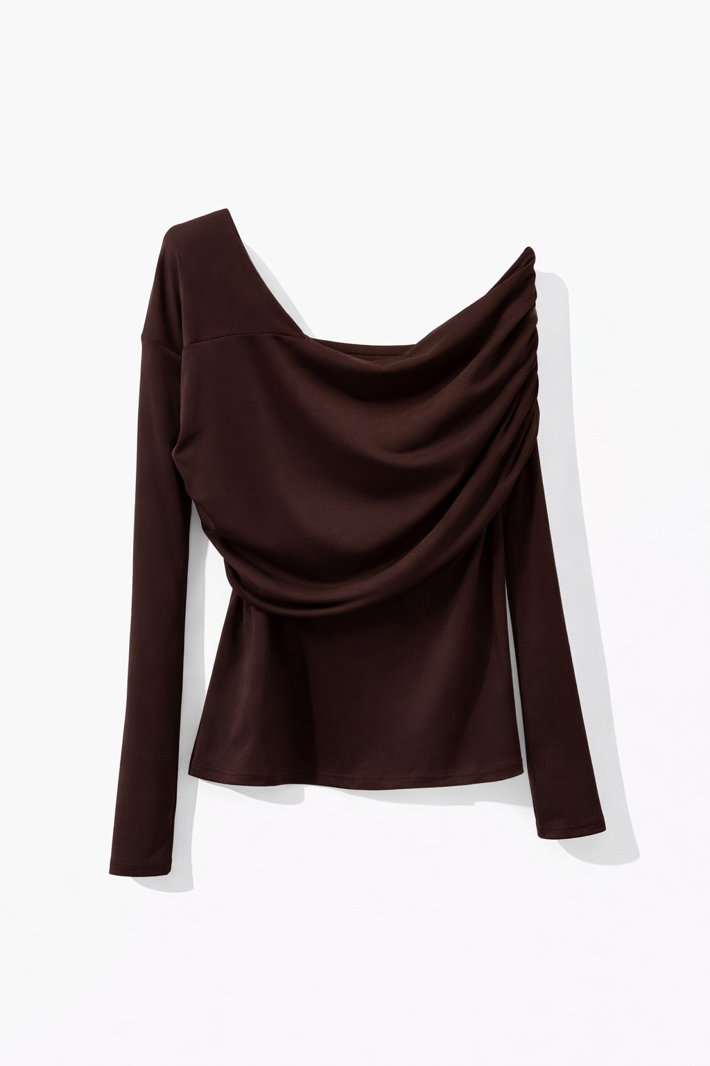 Top Asimétrico Marrón