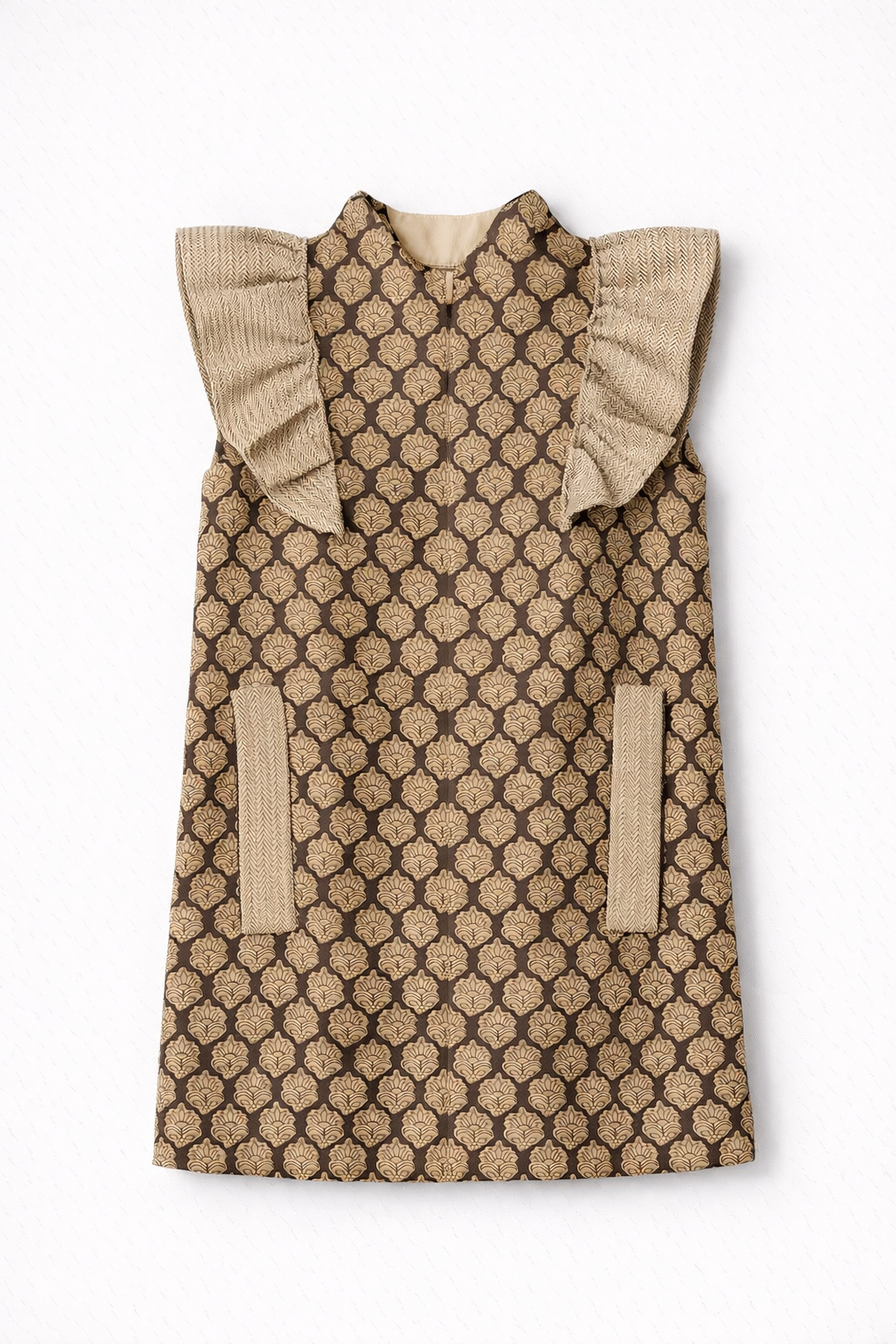 Chaleco 9MÁS5 Gris Antracita y Camel