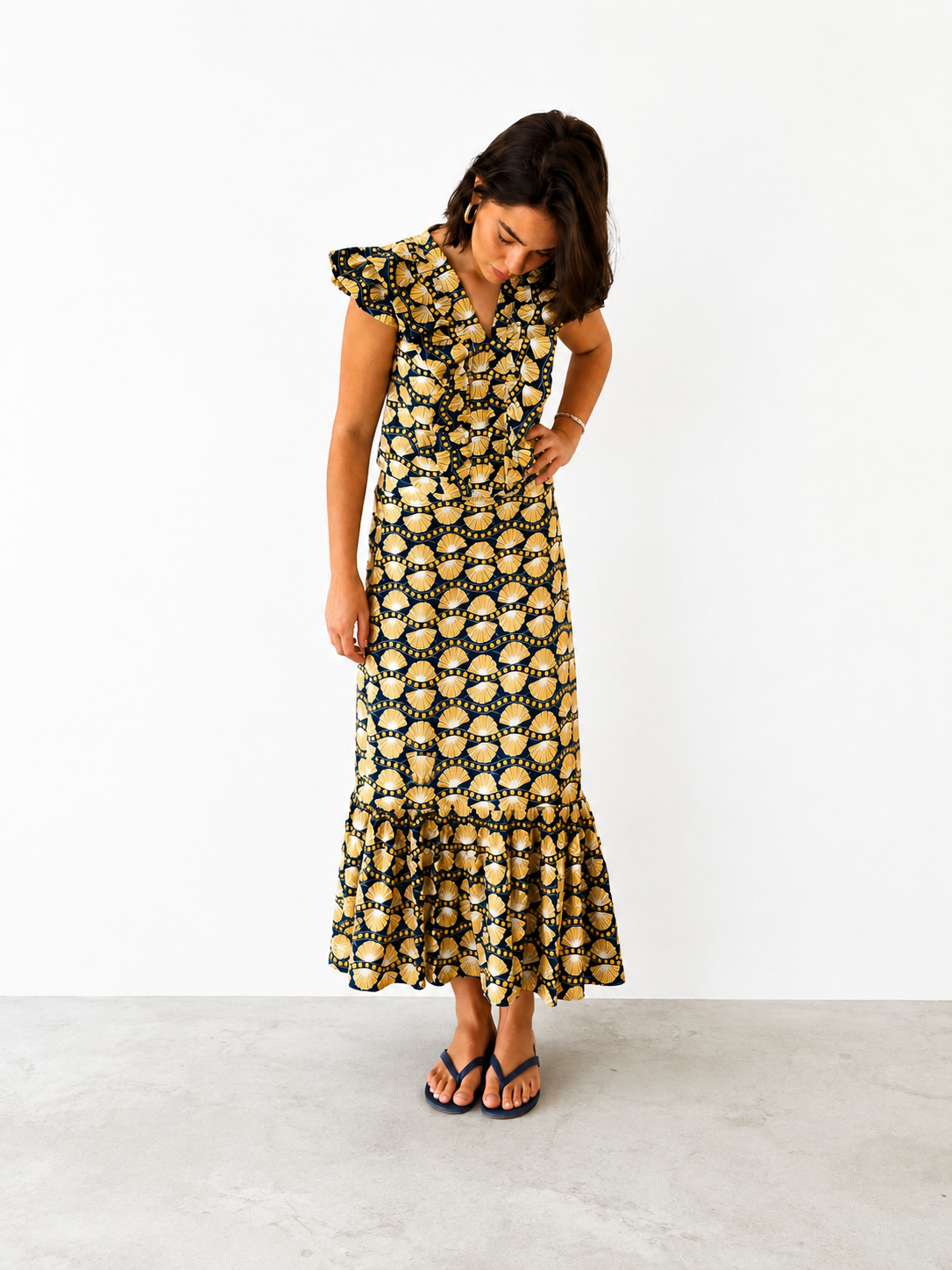Total Look Lourmarin Azul y Amarillo