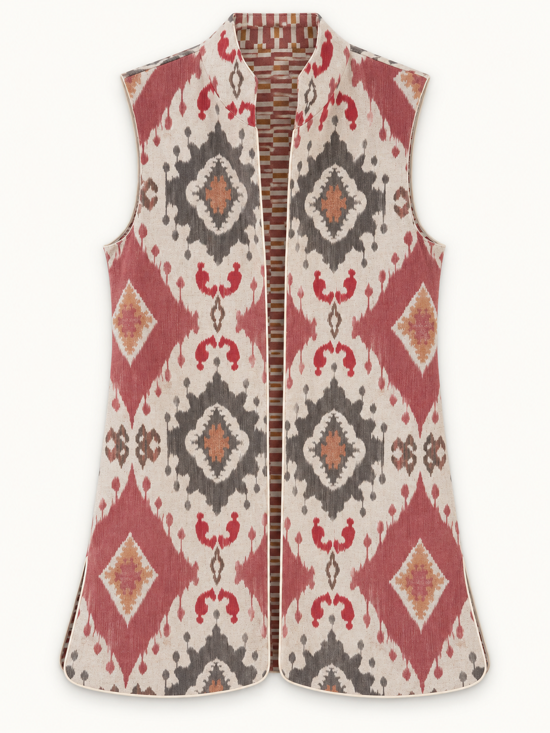 9MÁS5 Green and Rustic Beige Vest