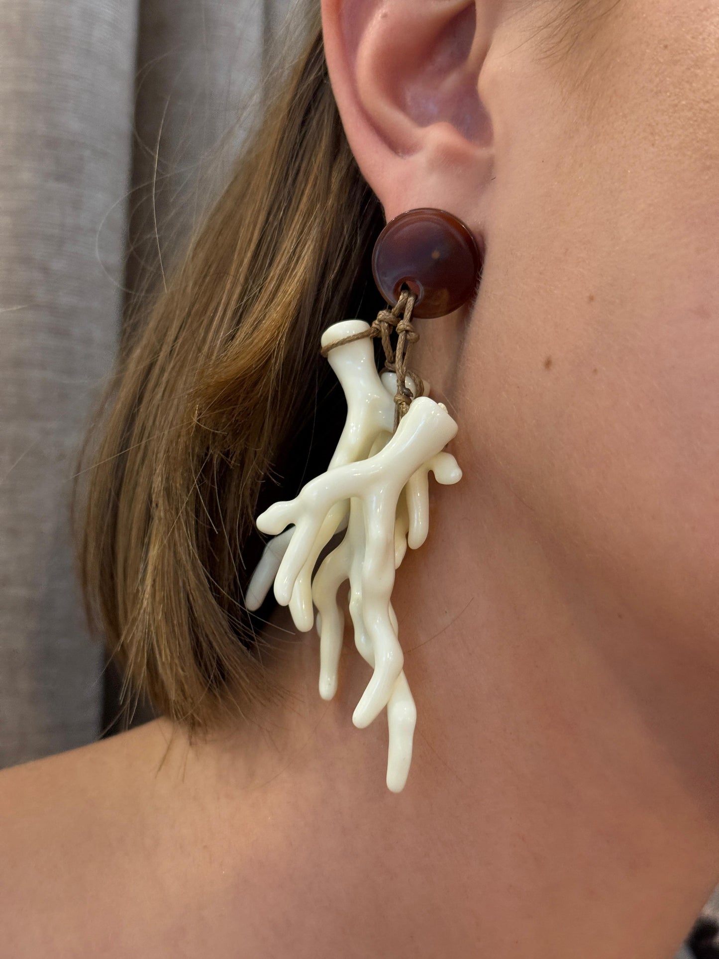 Pendientes Resina Corales