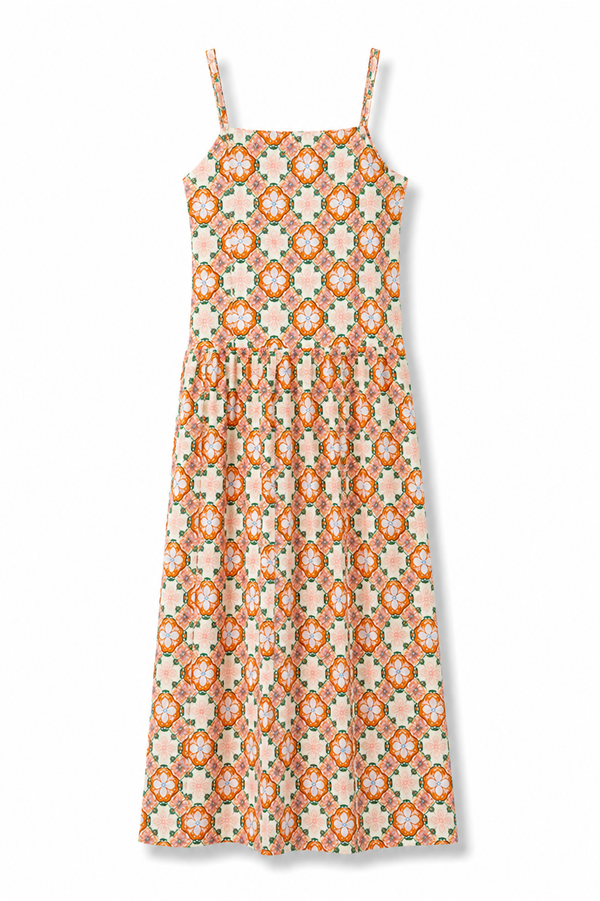 Vestido Tirantes Teja