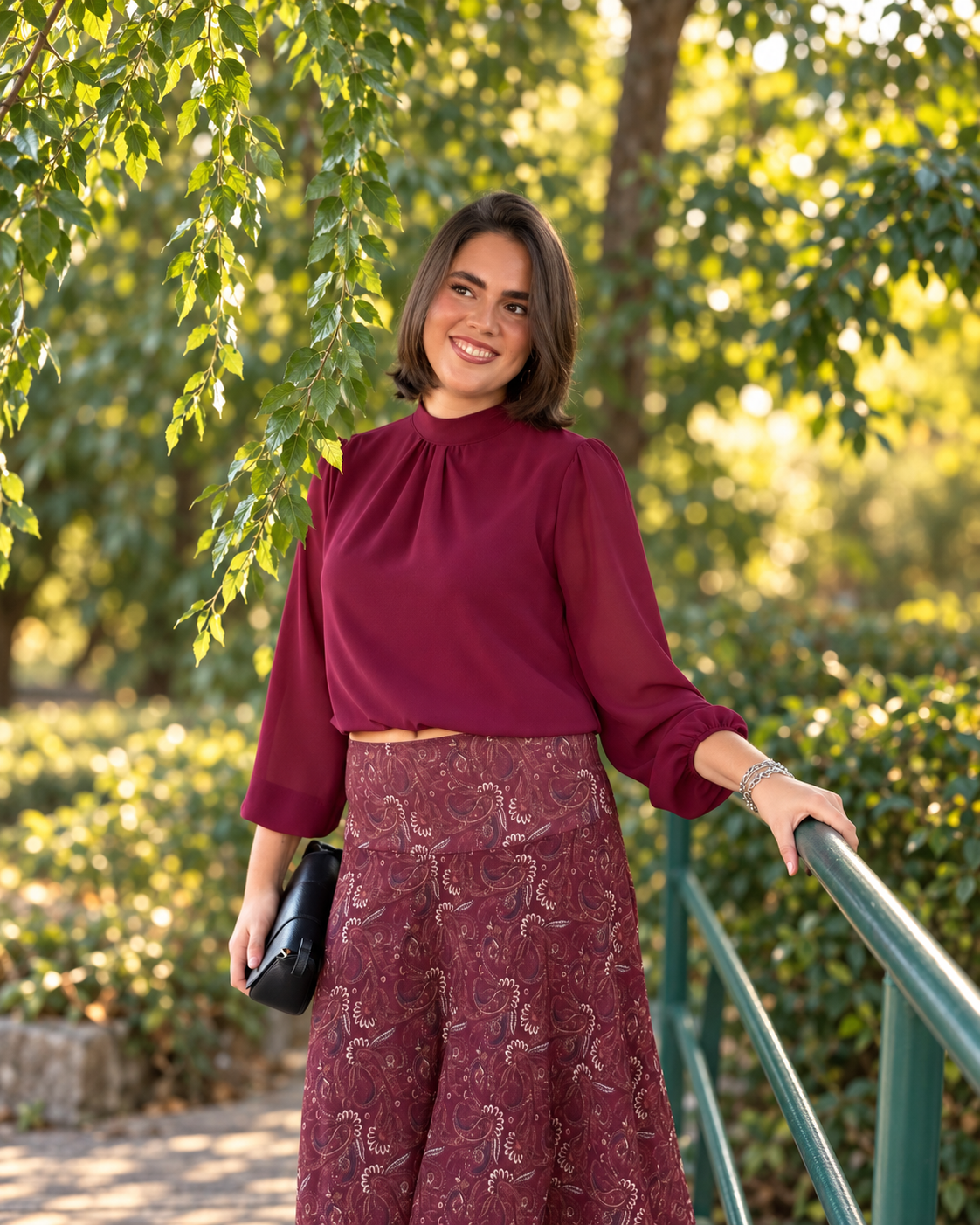 Camisa Amelie Burdeos