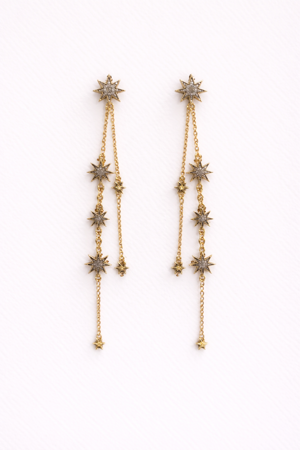 Pendientes Estrellas Doble