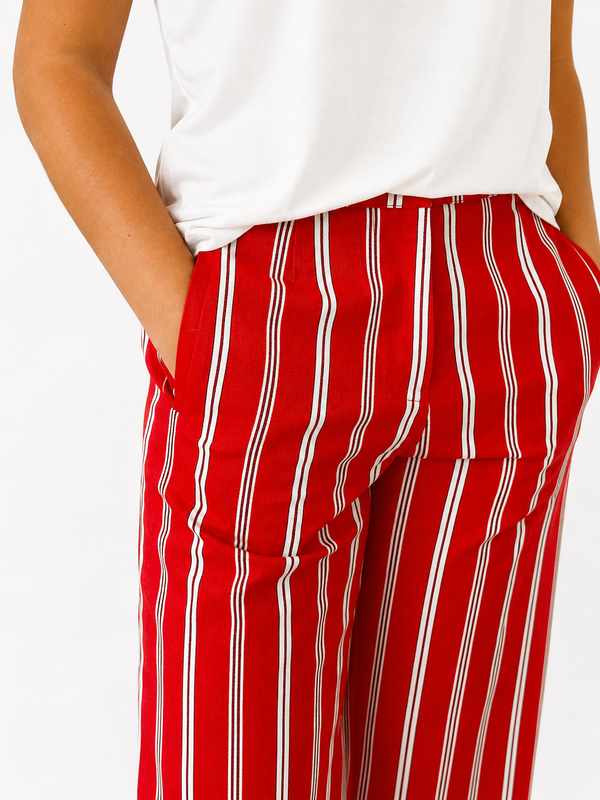 Pantalón Rojo Rayas