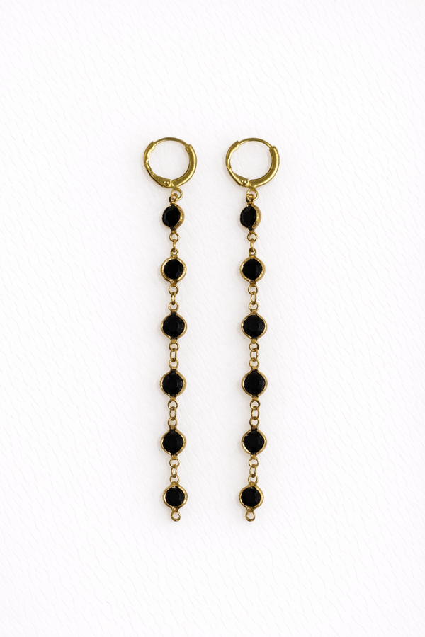 Pendientes Cristal Negro