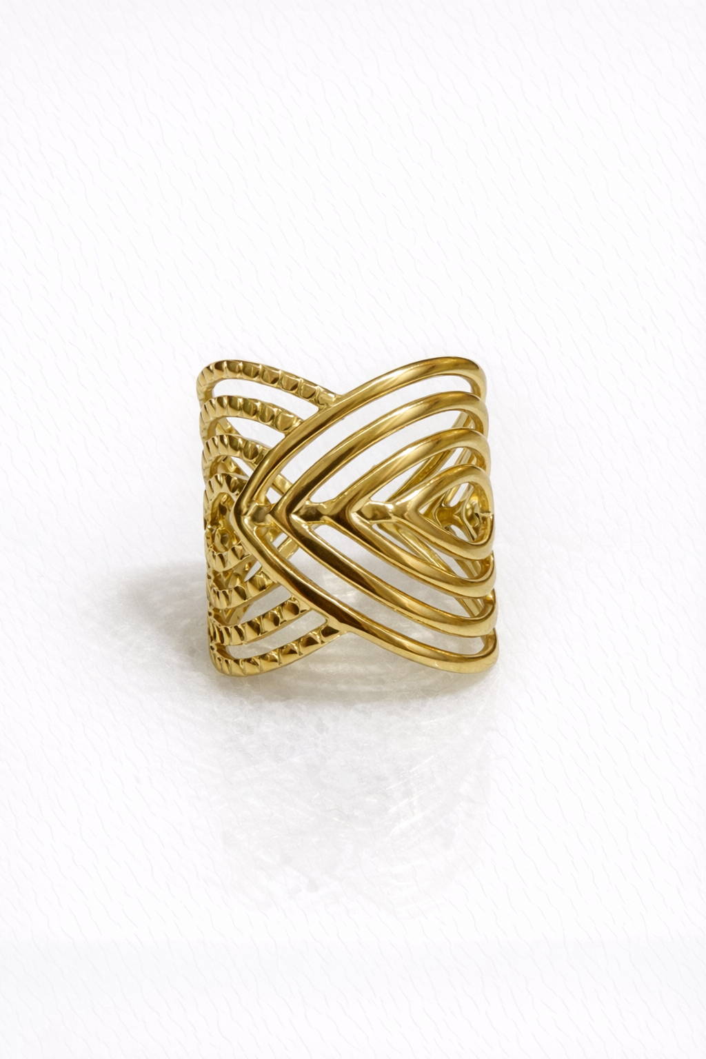 Anillo Acero Ancho Hojas