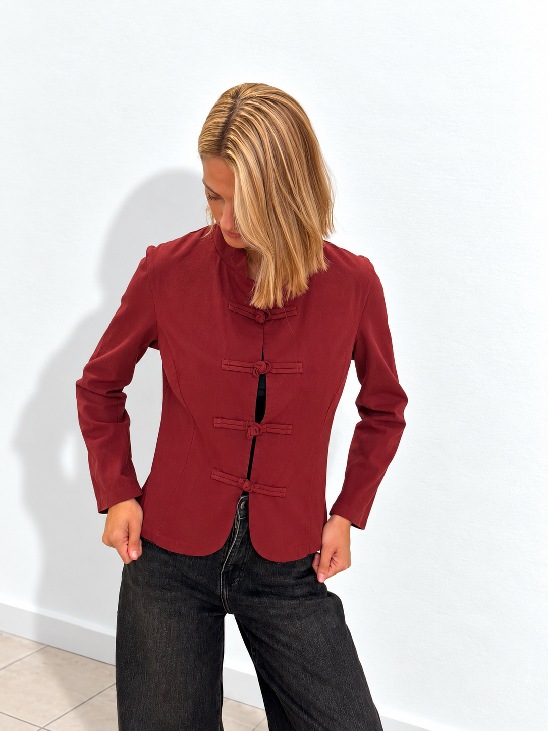 Chaqueta Napoleón Burdeos