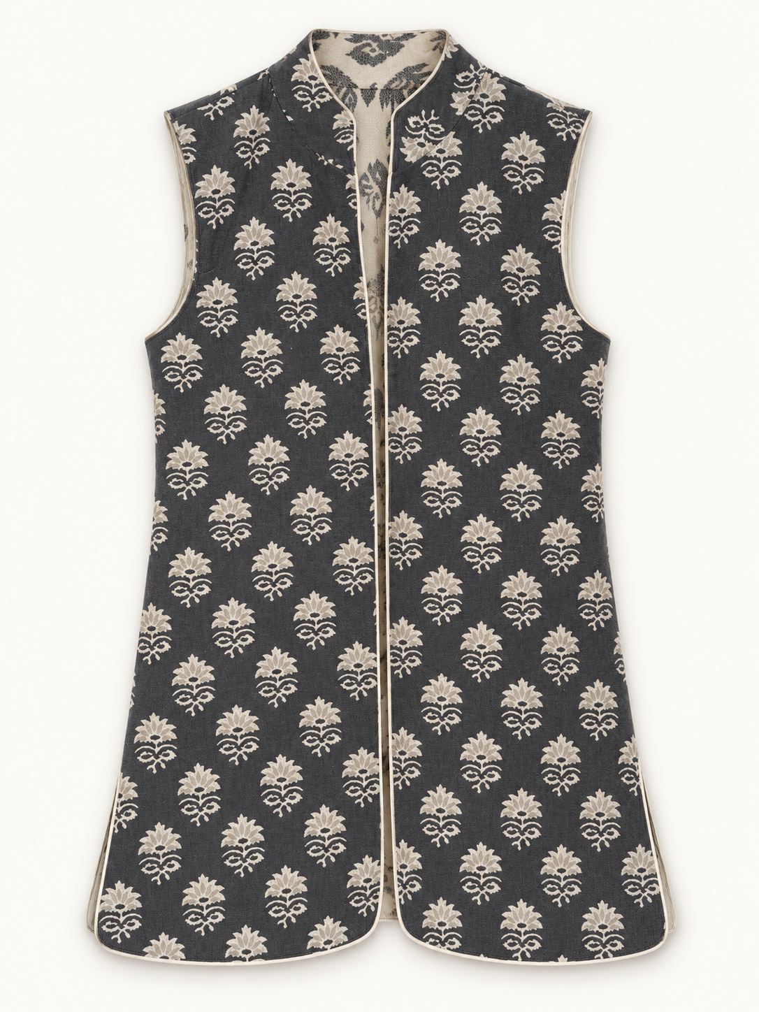 9MÁS5 Green and Rustic Beige Vest