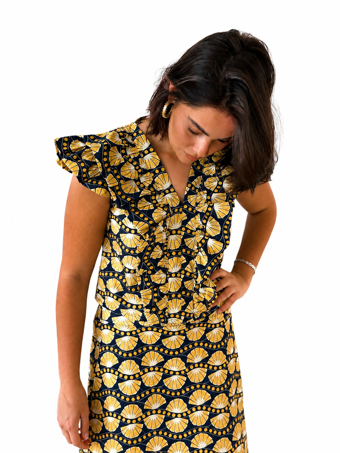 Total Look Lourmarin Azul y Amarillo