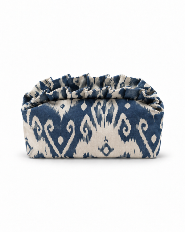 Neceser Grande Tapicería Ikat Azul